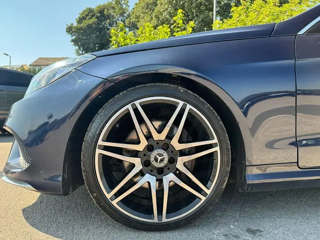 Used Mercedes E220 AMG line 2015 Blue Coupe