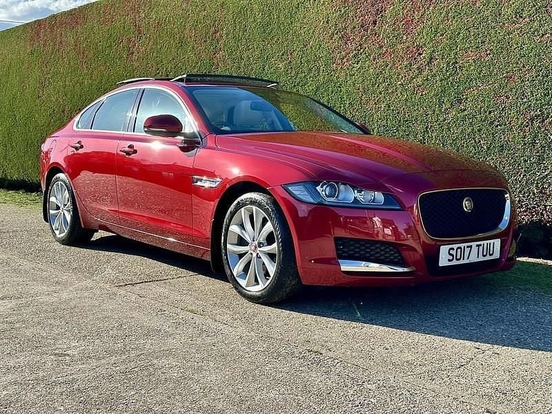 Red Used 2017 Jaguar XF Prestige Sedan | £11,295 (Fair price) - Image 1/3
