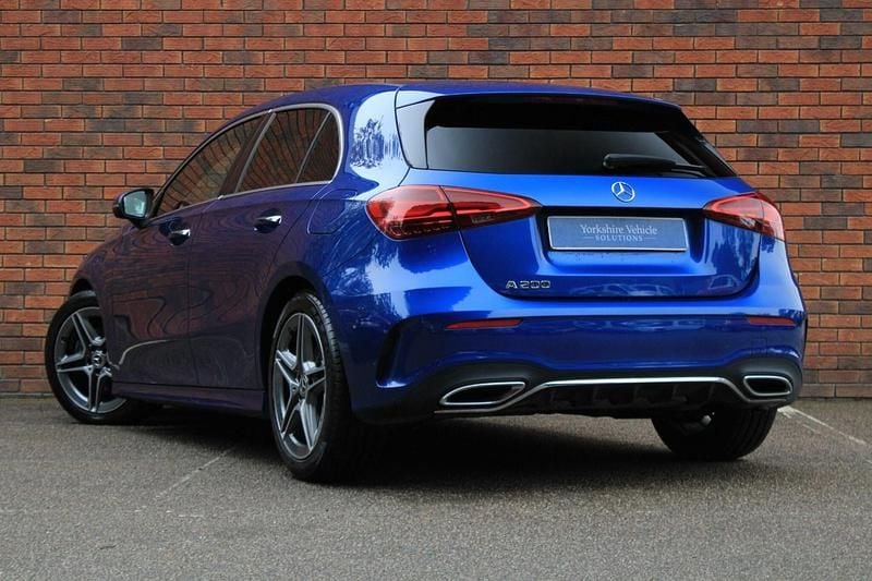 Used Mercedes A200 AMG Line Premium 163 HP (119 kW) 2024 Blue Hatchback