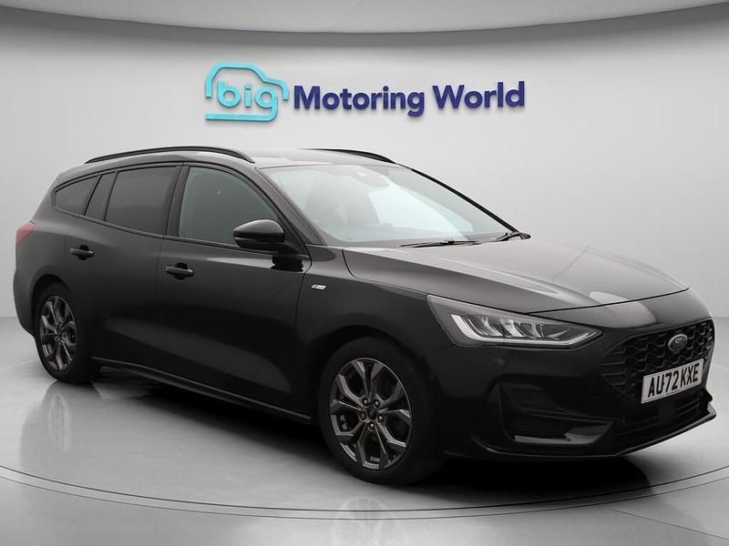 Black Used 2022 Ford Focus ST-Line Estate | £14,600 (Fair price) - Image 1/4