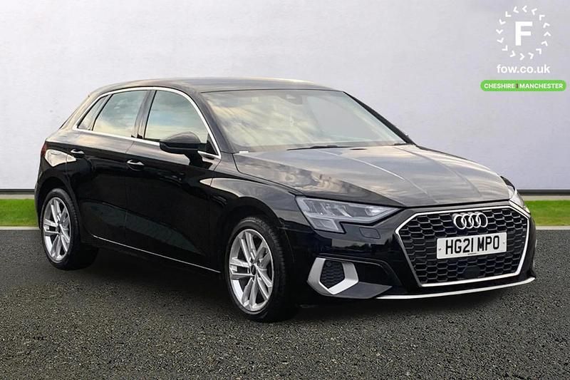 Black Used 2021 Audi A3 Sportback Sport Hatchback | £15,399 (Fair price) - Image 1/4