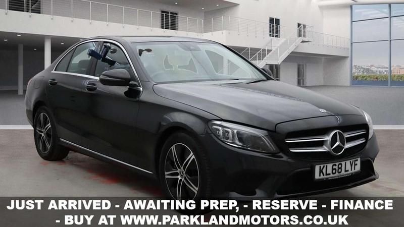 Black Used 2019 Mercedes C200 Premium Sedan | £13,495 (Good price) - Image 1/3