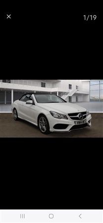 White Used 2014 Mercedes E220 AMG Cabriolet | £9,990 (Fair price) - Image 1/1