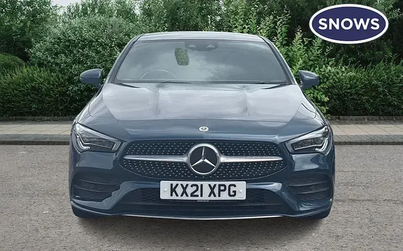 Used Mercedes CLA220 AMG line 190 HP (139 kW) 2021 Blue Coupe