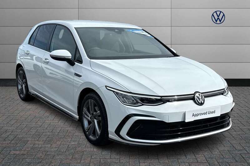 White Used 2022 VW Golf VIII R-line Hatchback | £18,779 (Fair price) - Image 1/4