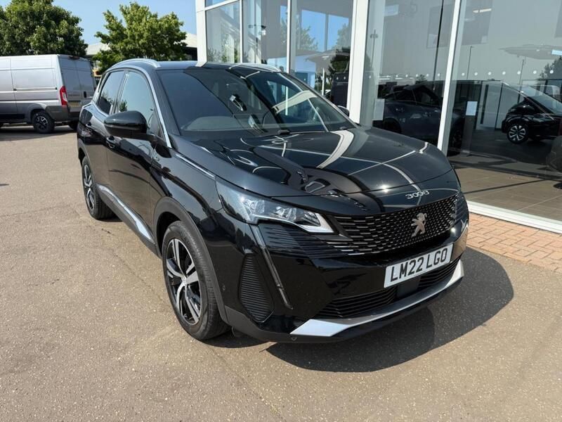 Black Used 2022 Peugeot 3008 GT SUV | £17,995 (Fair price) - Image 1/3