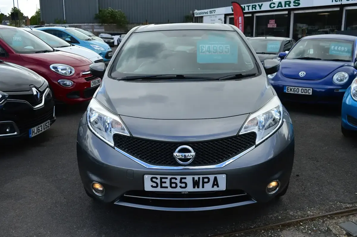 Used Nissan Note Acenta 98 HP (72 kW) 2016 Grey Hatchback