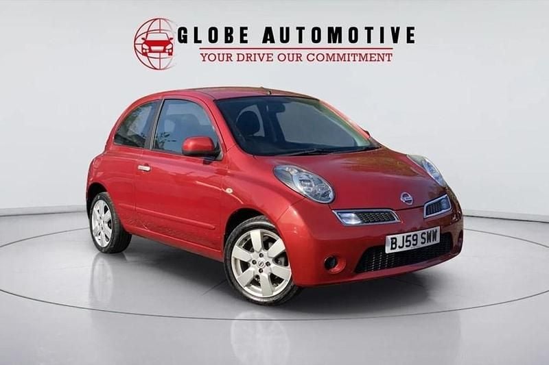 Usado Nissan Micra Acenta 80 HP (58 kW) 2009 Vermelho Citadino