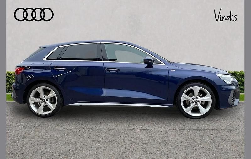 Used Audi A3 S-Line 148 HP (108 kW) 2023 Blue Hatchback