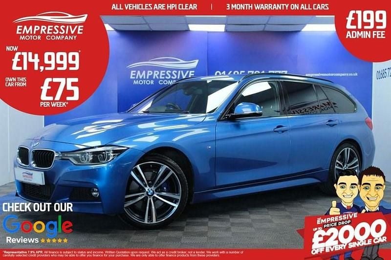 Blue Used 2017 BMW 320 M Sport Estate | £15,999 (A bit pricey) - Image 1/4