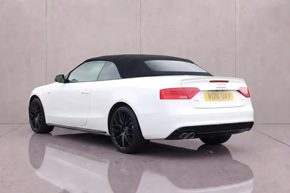 Used Audi A5 Cabriolet S-Line 190 HP (139 kW) 2016 White Cabriolet