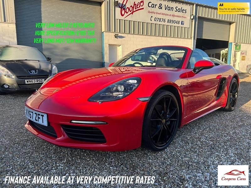 Red Used 2017 Porsche Boxster Cabriolet | £37,495 (Fair price) - Image 1/4