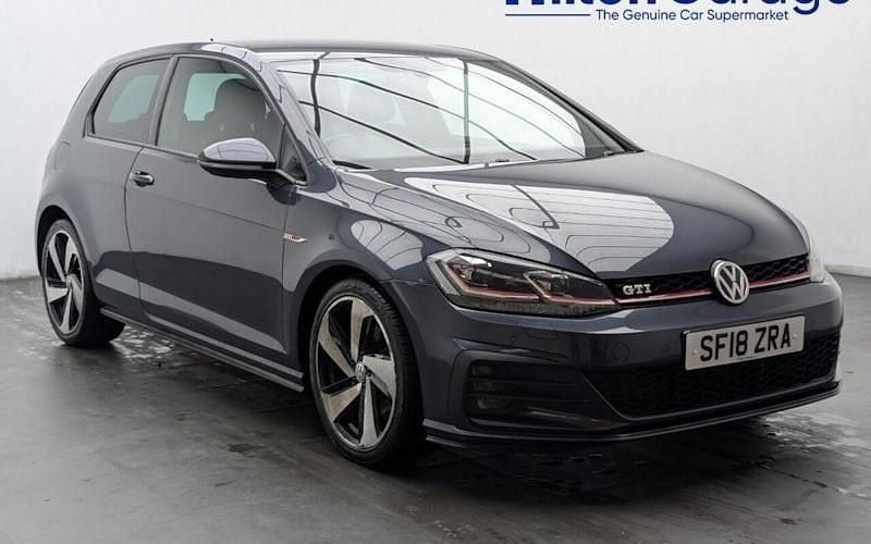 Used VW Golf VII GTI 230 HP (169 kW) 2018 Blue Hatchback