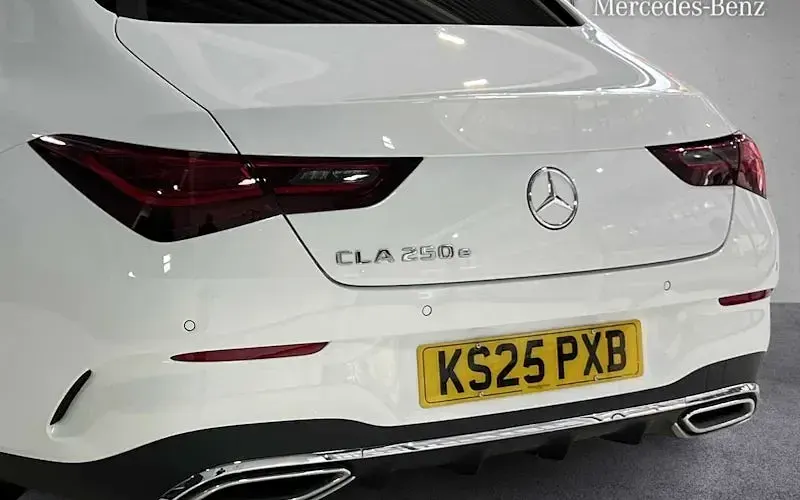 Used Mercedes CLA250e AMG line 218 HP (160 kW) 2025 White Coupe