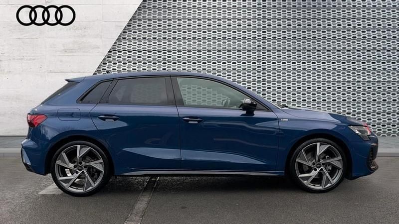 Used Audi A3 Black Edition 150 HP (110 kW) 2025 Blue Hatchback