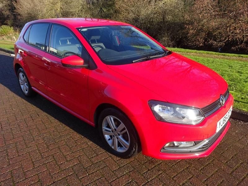 Used VW Polo Match 75 HP (55 kW) 2017 Red Hatchback