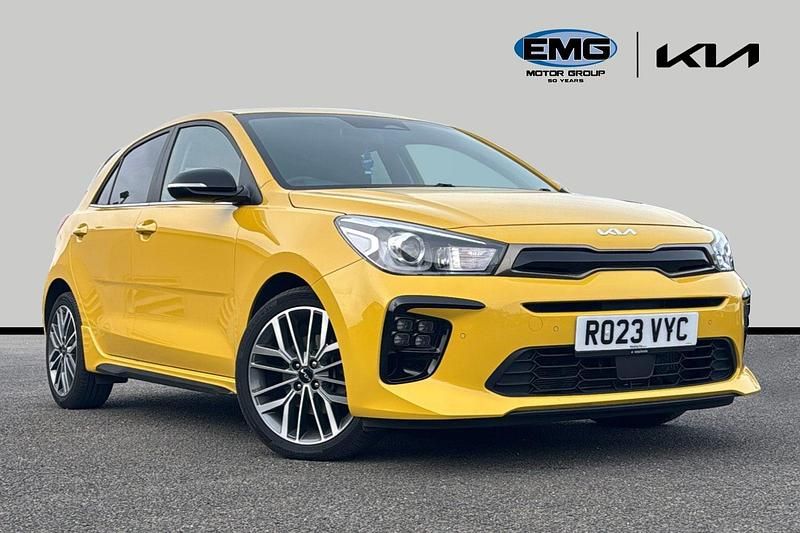 Used Kia Rio GT-Line S 118 HP (86 kW) 2023 Yellow Hatchback