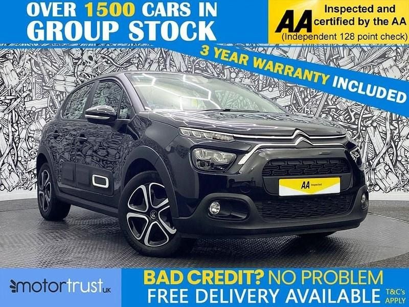 Used Citroën C3 PureTech 83 HP (61 kW) 2022 Black Hatchback
