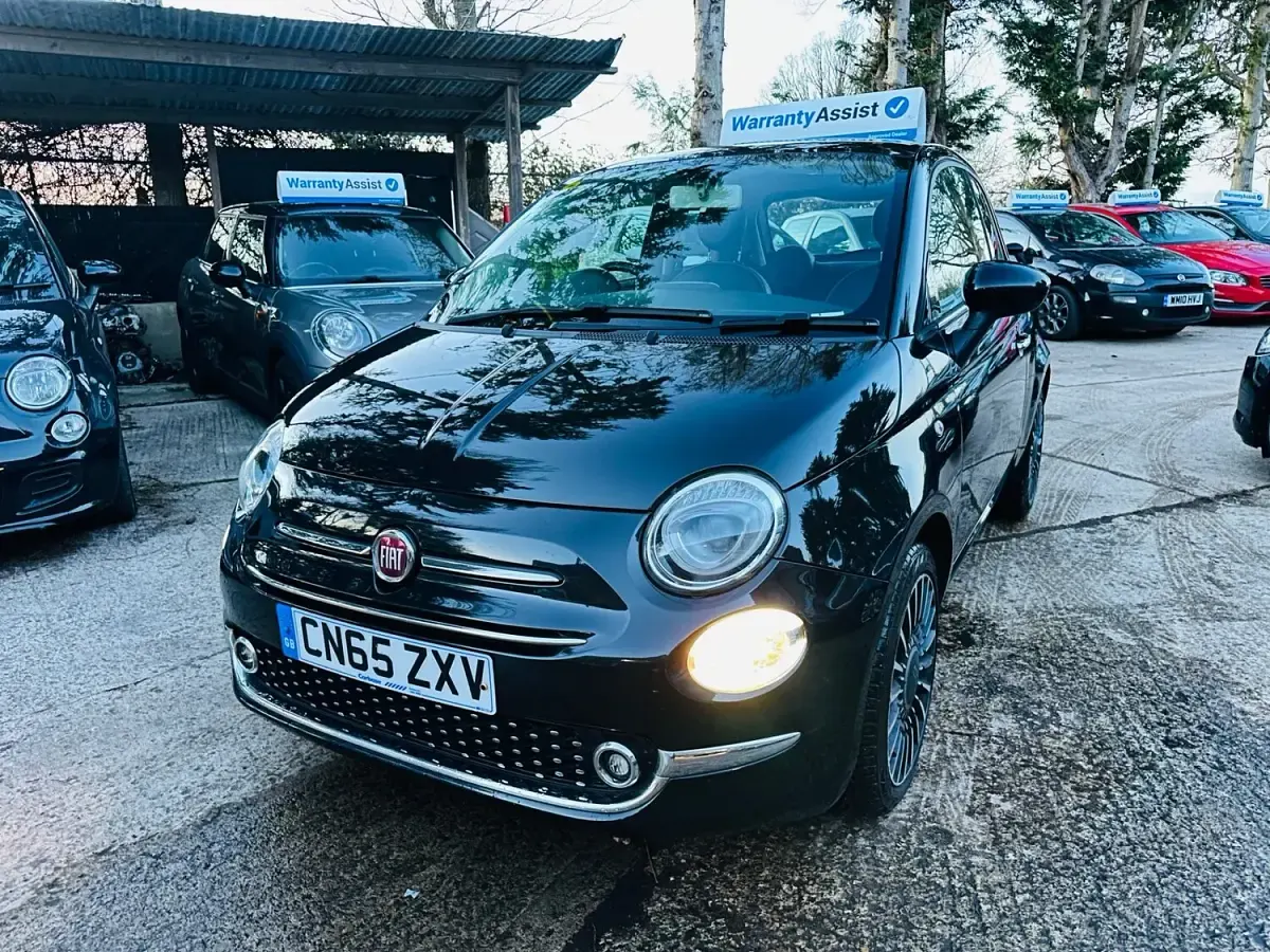 Używany Fiat 500 Lounge 69 KM (50 kW) 2015 Czarny Hatchback
