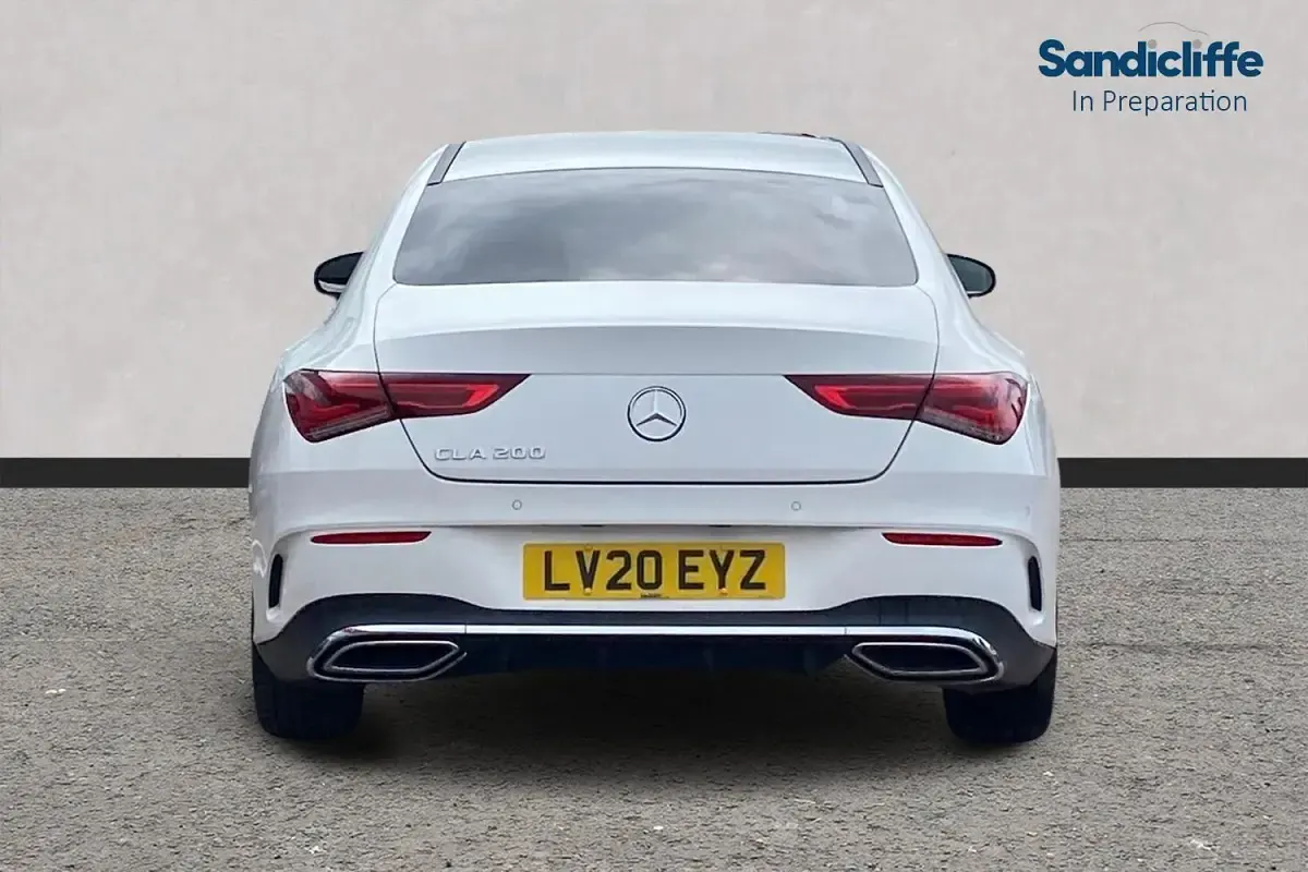 Used Mercedes CLA200 AMG line 163 HP (119 kW) 2022 White Coupe
