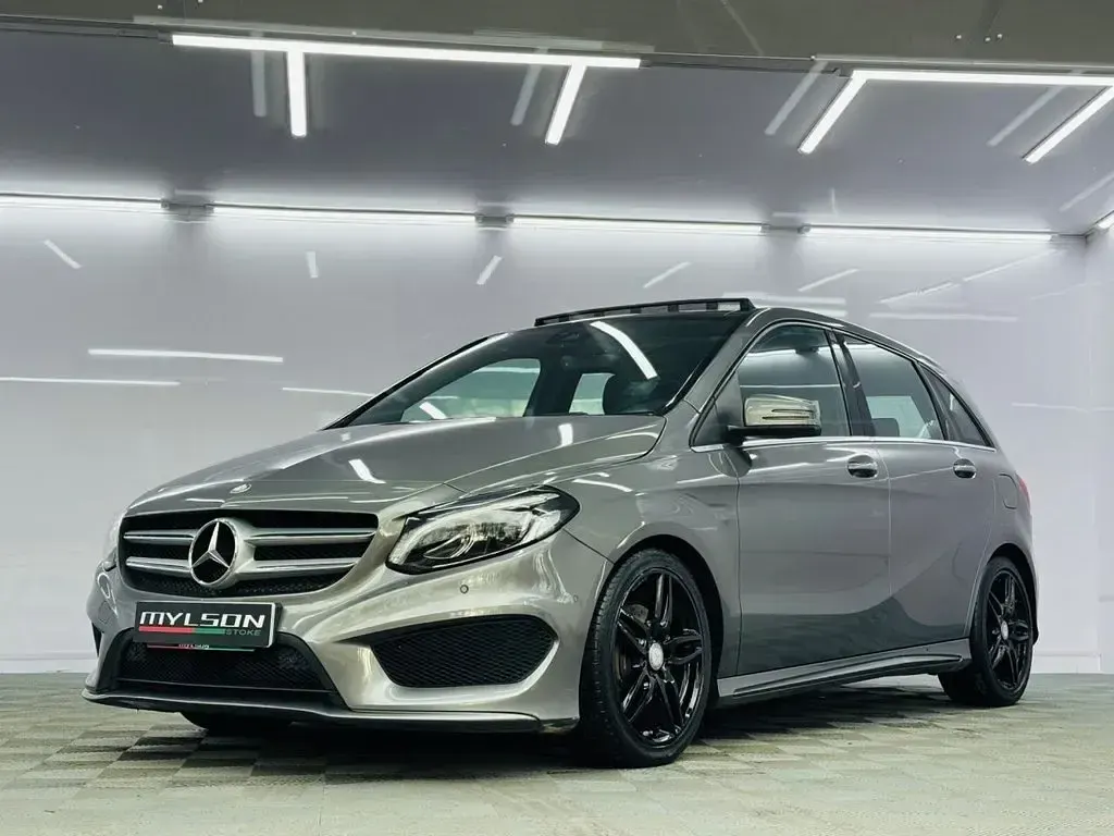 Used Mercedes B200 AMG line 136 HP (100 kW) 2016 Grey Hatchback