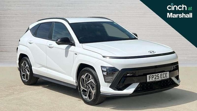 White New 2025 Hyundai Kona N Line SUV | £29,342 (A bit pricey) - Image 1/4