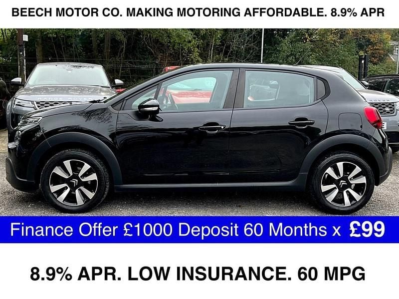 Black Used 2018 Citroën C3 Feel Hatchback | £5,990 (Good price) - Image 1/3
