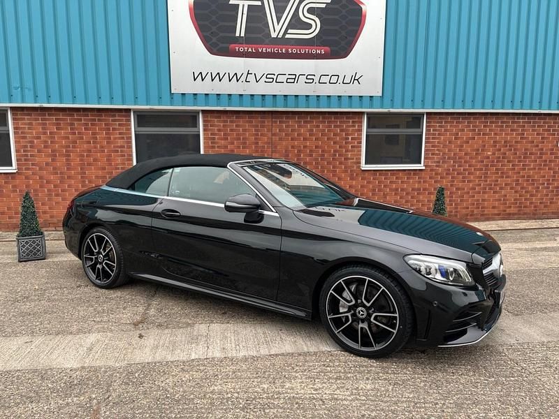 Used Mercedes C300 AMG Line Premium 245 HP (180 kW) 2019 Black Cabriolet