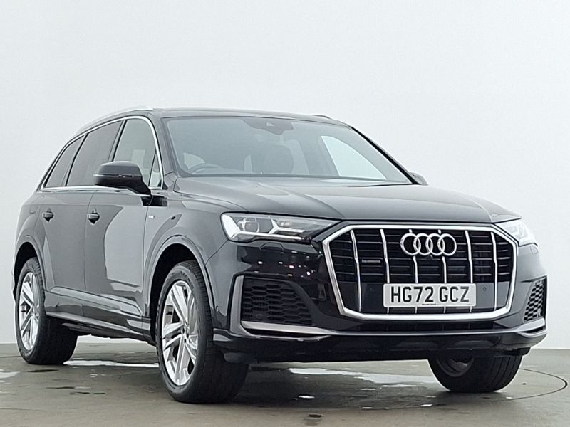 Black Used 2022 Audi Q7 S-Line SUV | £41,298 (Fair price) - Image 1/4