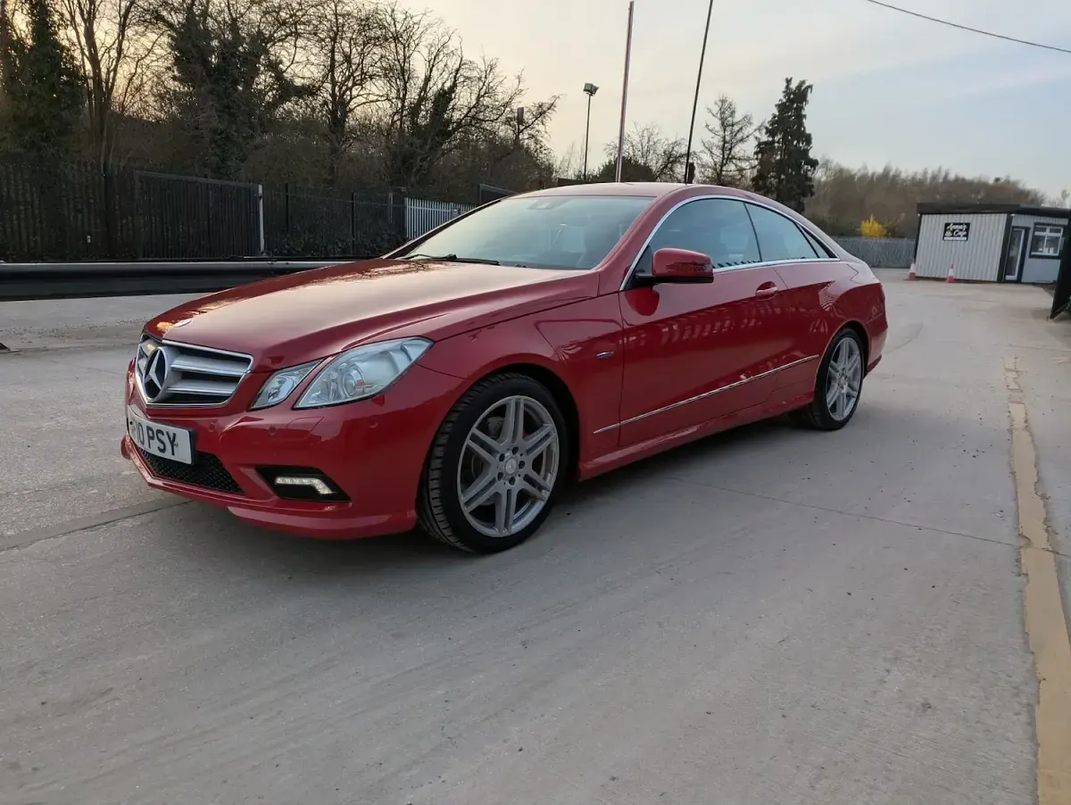 Used Mercedes E350 2010 Red Coupe