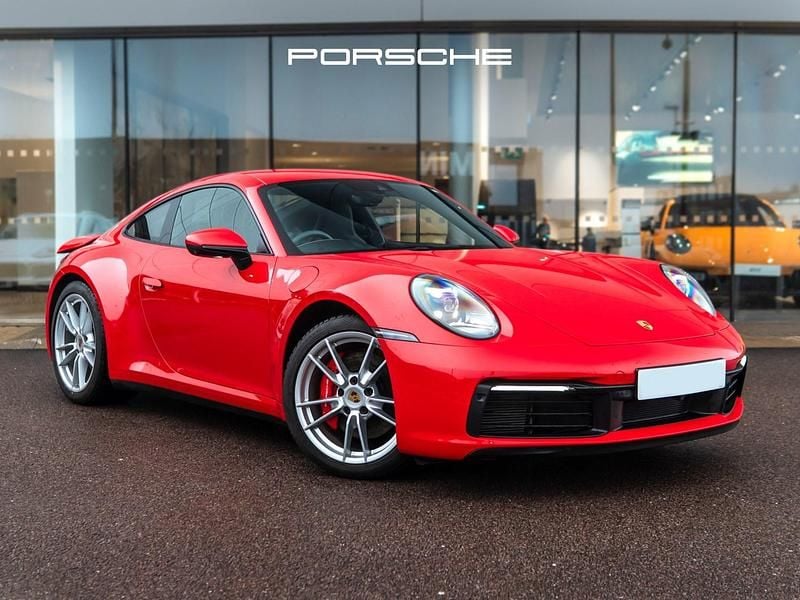 Guards red Used 2023 Porsche 911 Carrera 4S Coupe | £104,990 (Good price) - Image 1/4