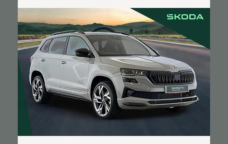 Meteor grey New 2025 Skoda Karoq SportLine SUV | £32,990 (Good price) - Image 1/4