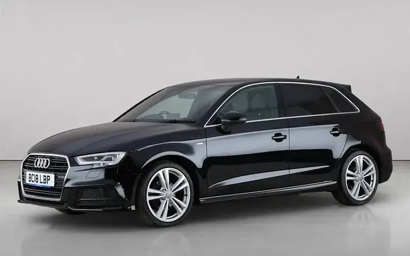Used Audi A3 Sportback S-Line 116 HP (85 kW) 2018 Black Hatchback
