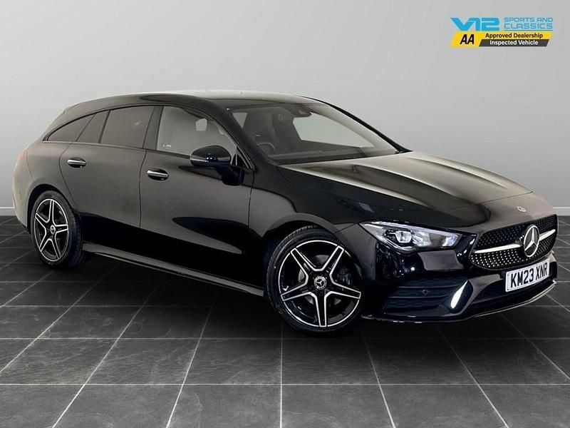 Black Used 2023 Mercedes CLA180 AMG Line Premium Sedan | £21,395 (Super price) - Image 1/2