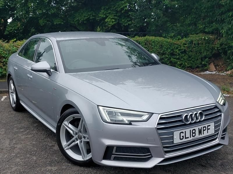 Silver Used 2018 Audi A4 S-Line Sedan | £15,298 (Good price) - Image 1/4