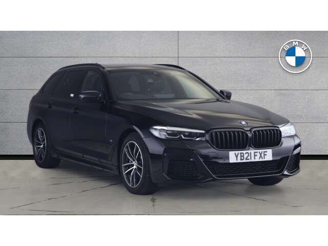Black Used 2021 BMW 530e M Sport Estate | £23,927 (Fair price) - Image 1/4