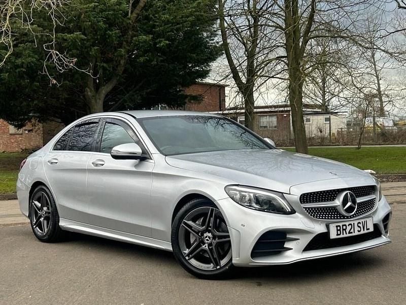 Used Mercedes C220 AMG line 194 HP (142 kW) 2021 Silver Sedan
