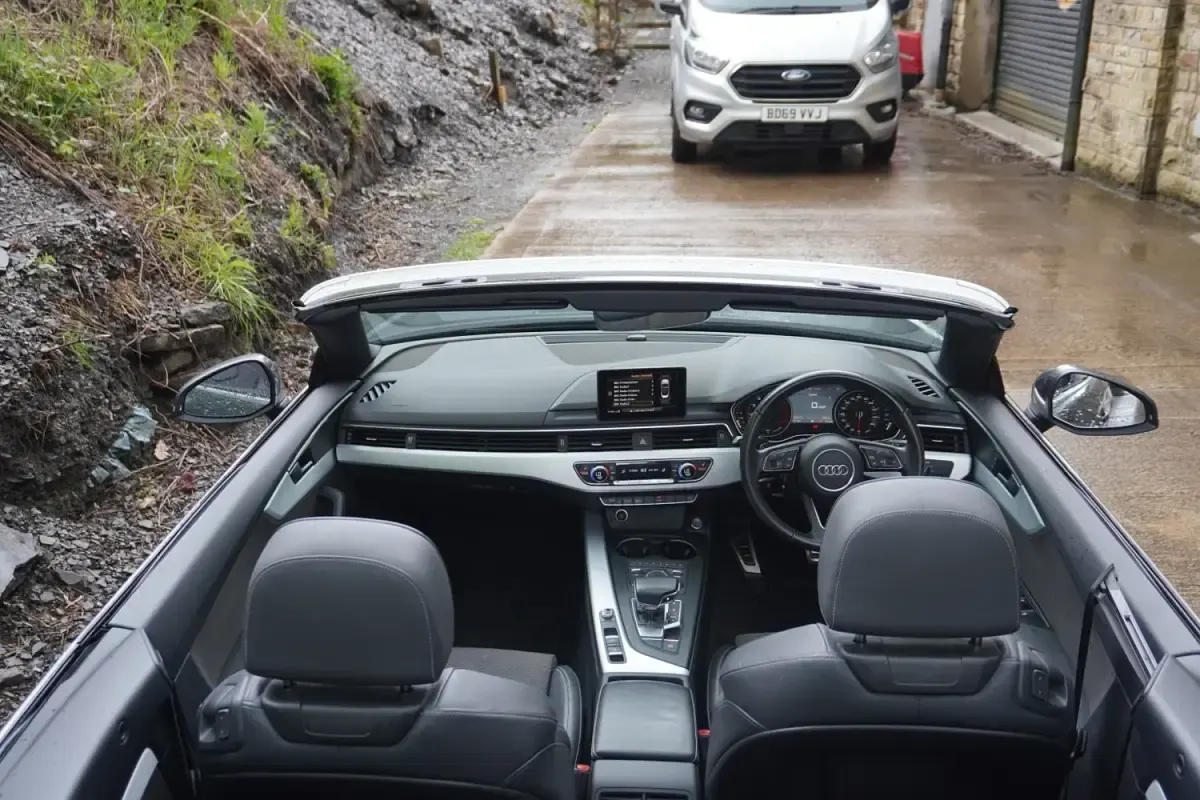 Usado Audi A5 Cabriolet S-Line 190 HP (139 kW) 2017 Cinzento Cabrios