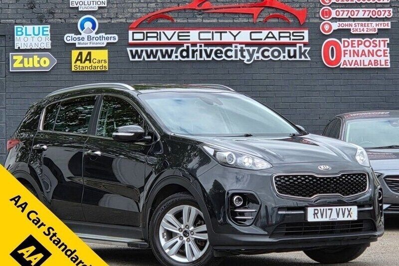 Black Used 2017 Kia Sportage 2 SUV | £8,095 (Good price) - Image 1/1