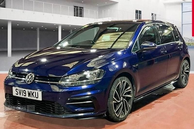 Used VW Golf VII R-line 150 HP (110 kW) 2019 Blue Hatchback