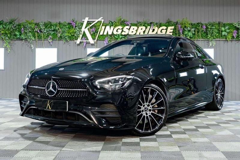 Used Mercedes E300 AMG line 258 HP (189 kW) 2022 Black Coupe