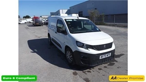White Used 2021 Peugeot Partner Van | £9,599 (A bit pricey) - Image 1/4