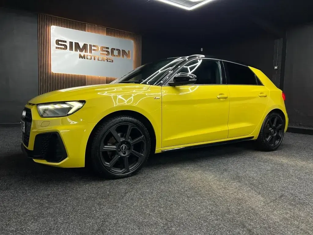 Used Audi A1 Sportback Black Edition 150 HP (110 kW) 2021 Yellow Hatchback