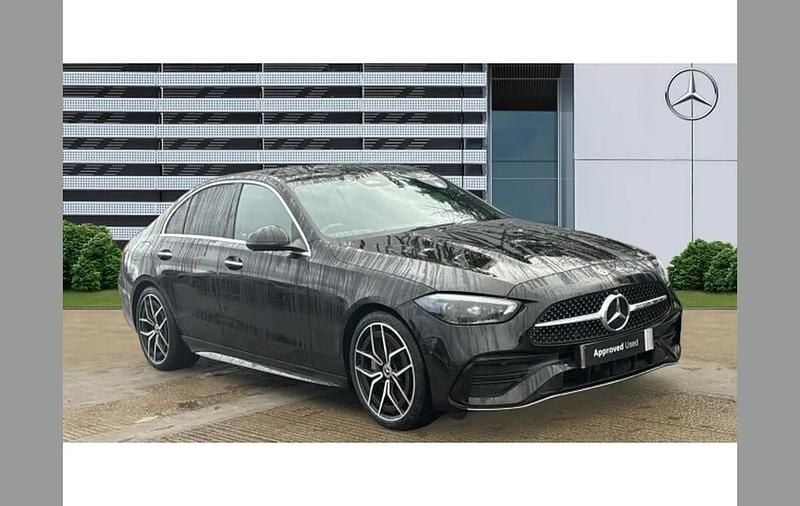 Black Used 2024 Mercedes C200 AMG Line Premium Plus Sedan | £33,352 (Expensive) - Image 1/4