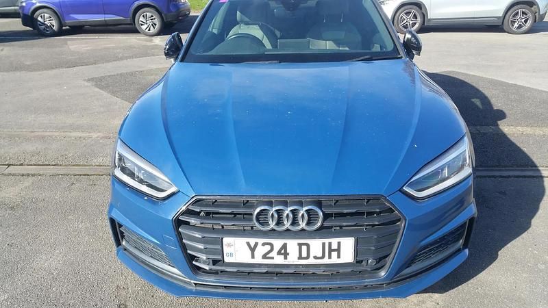Used Audi A5 Black Edition 150 HP (110 kW) 2019 Blue Coupe