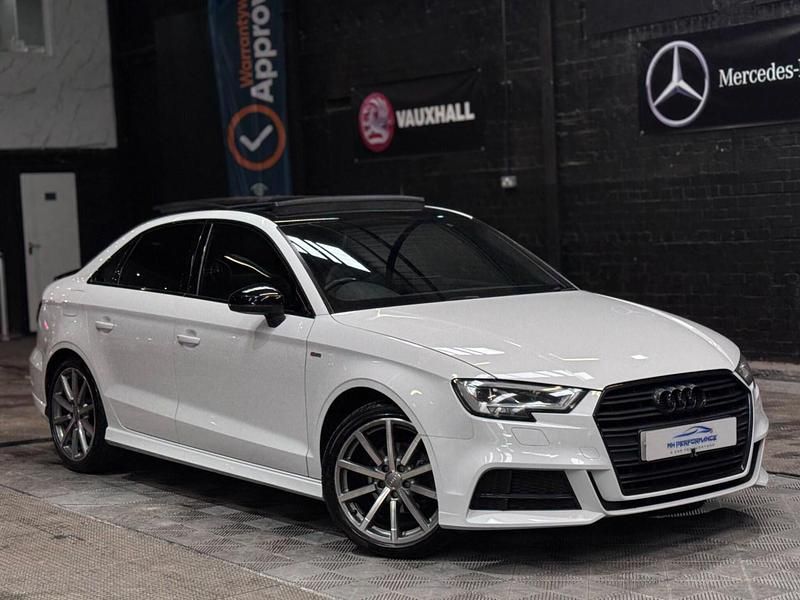 Used Audi A3 Black Edition 150 HP (110 kW) 2017 White Sedan
