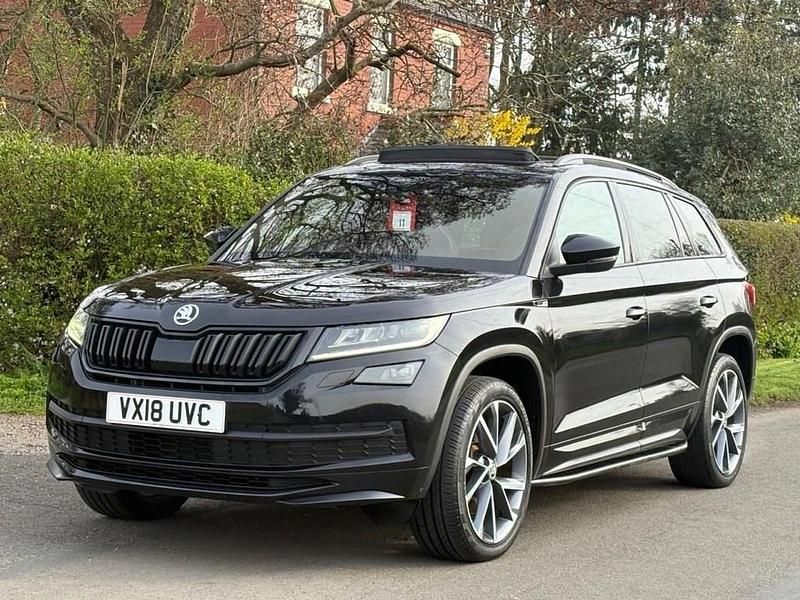 Used Skoda Kodiaq SportLine 180 HP (132 kW) 2018 Black SUV