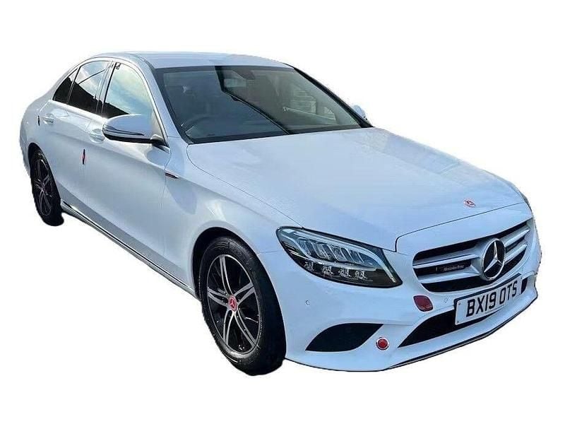 Used Mercedes C200 2019 White Sedan