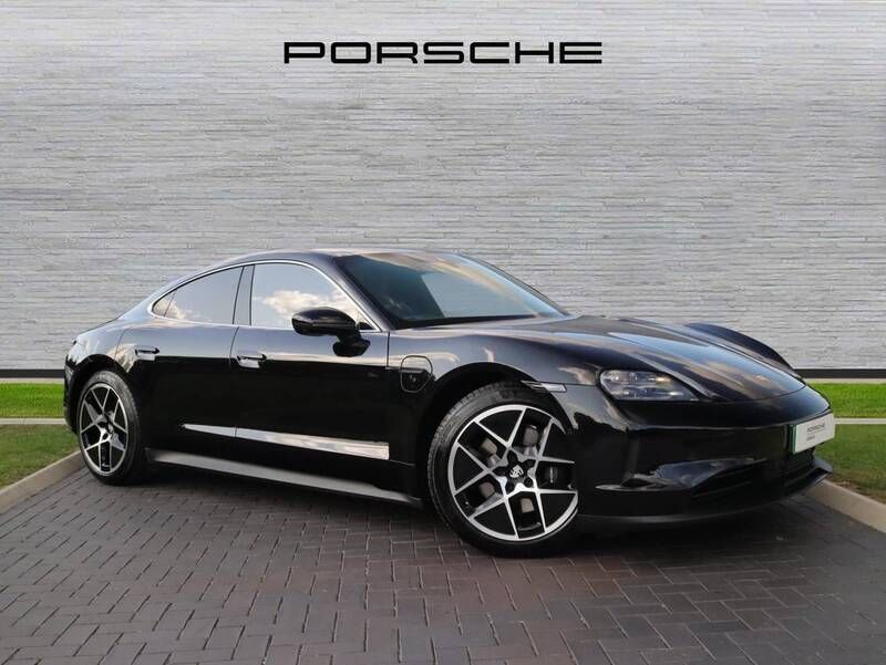 Jet black metallic Used 2024 Porsche Taycan Sedan | £90,000 - Image 1/4
