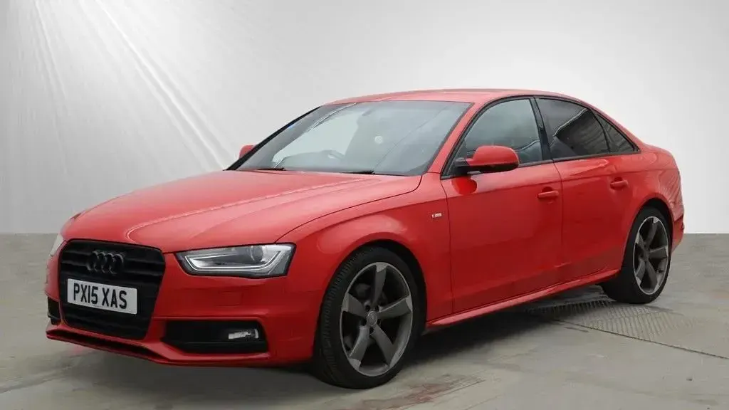 Used Audi A4 Black Edition 177 HP (130 kW) 2015 Red Sedan